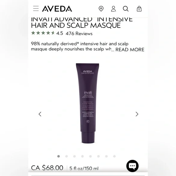 12 PCS Aveda INVATI ADVANCED™ INTENSIVE HAIR AND SCALP MASQUE 10ml*12=120 mL - Picture 3 of 6